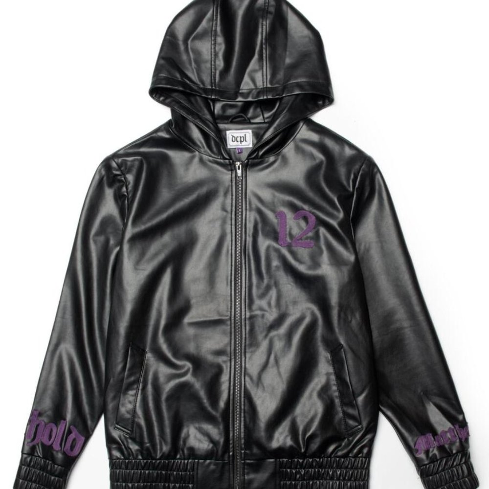 dcpl leather hoodie